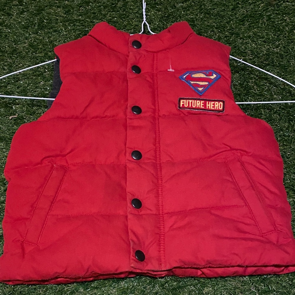 Junk Food Clothing Red Future Hero Kids Vest